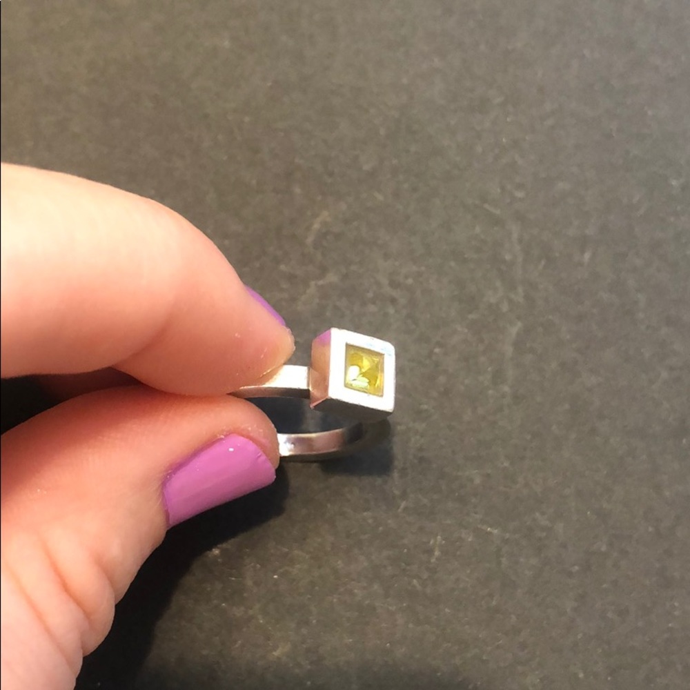 Mignon Faget citrine and silver ring